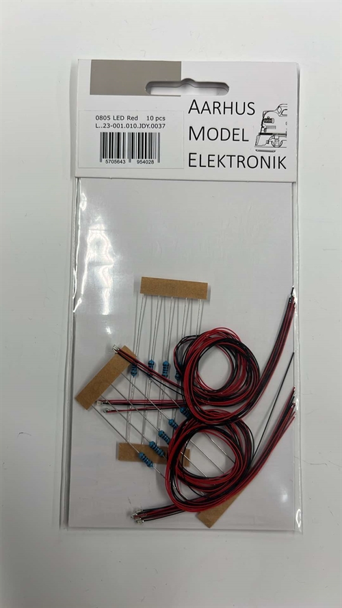 Aarhus Model Elektronik 0015 3 v LED, varm hvid, 10 stk pakke